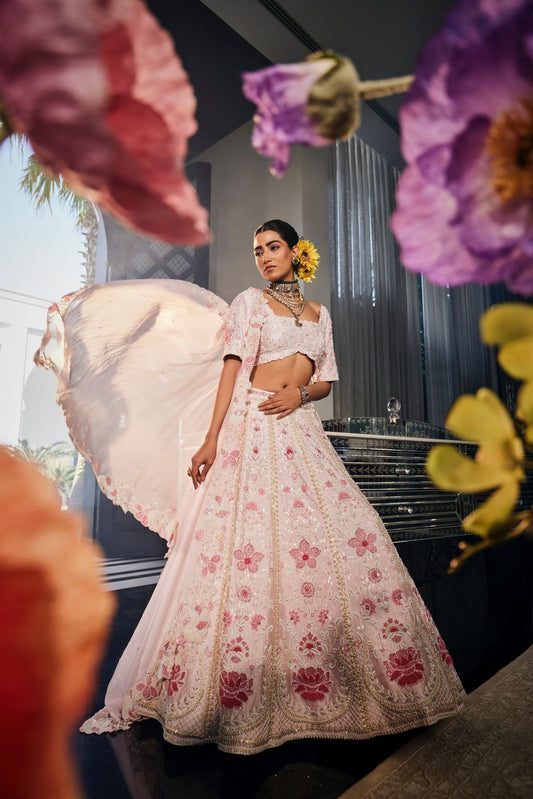 Baby pink sammy lehenga set